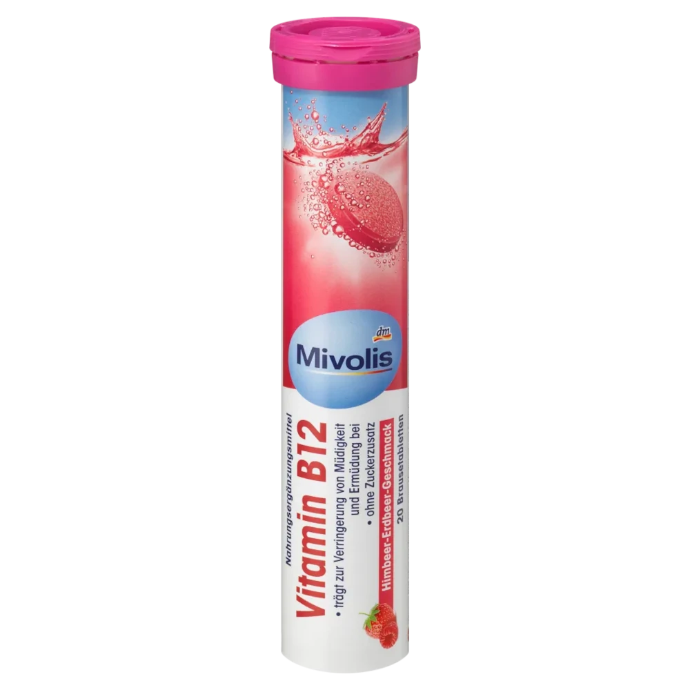 Mivolis - Comprimés effervescents de vitamine B12, 20 comprimés, 82 g