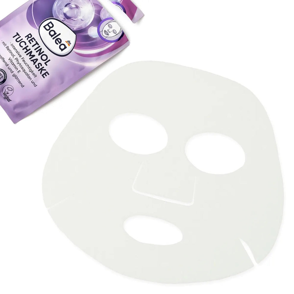 Balea - Masque en feuille au rétinol, 1 pièce
