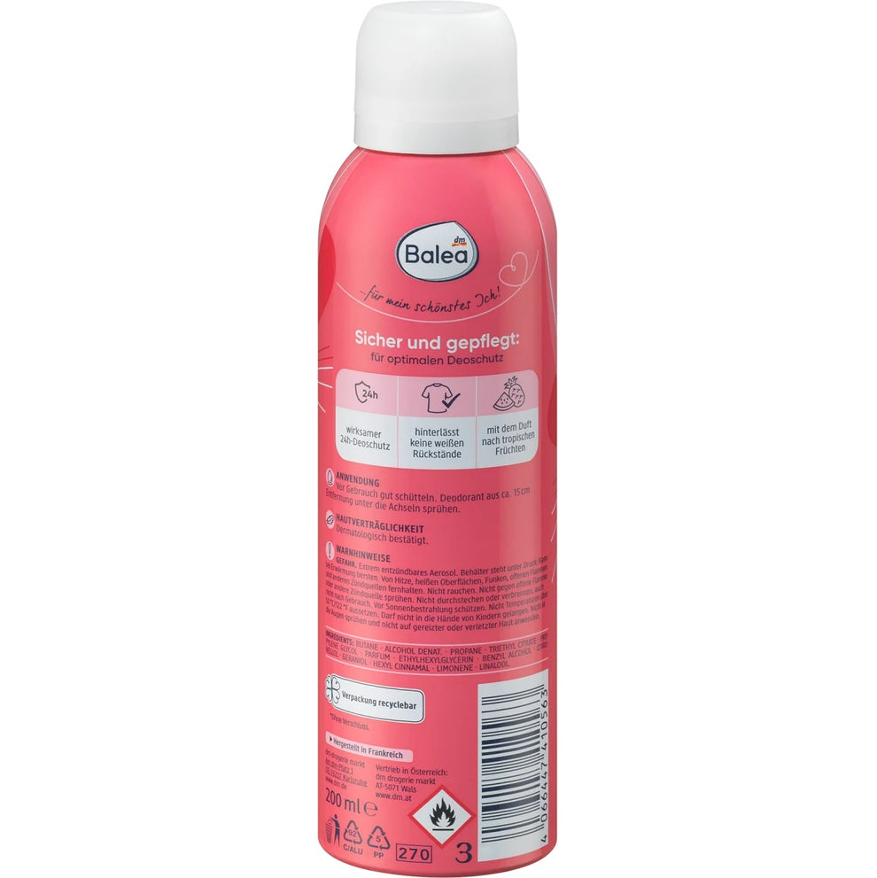 Balea - Déodorant en spray Sweet Sunshine, 200 ml