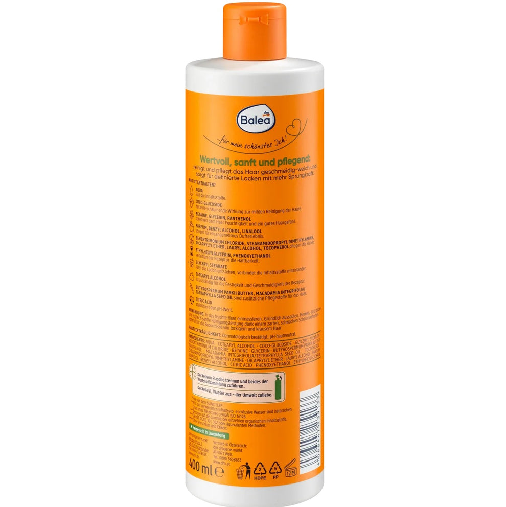 Balea - Shampoing Natural Beauty Curls, 400 ml