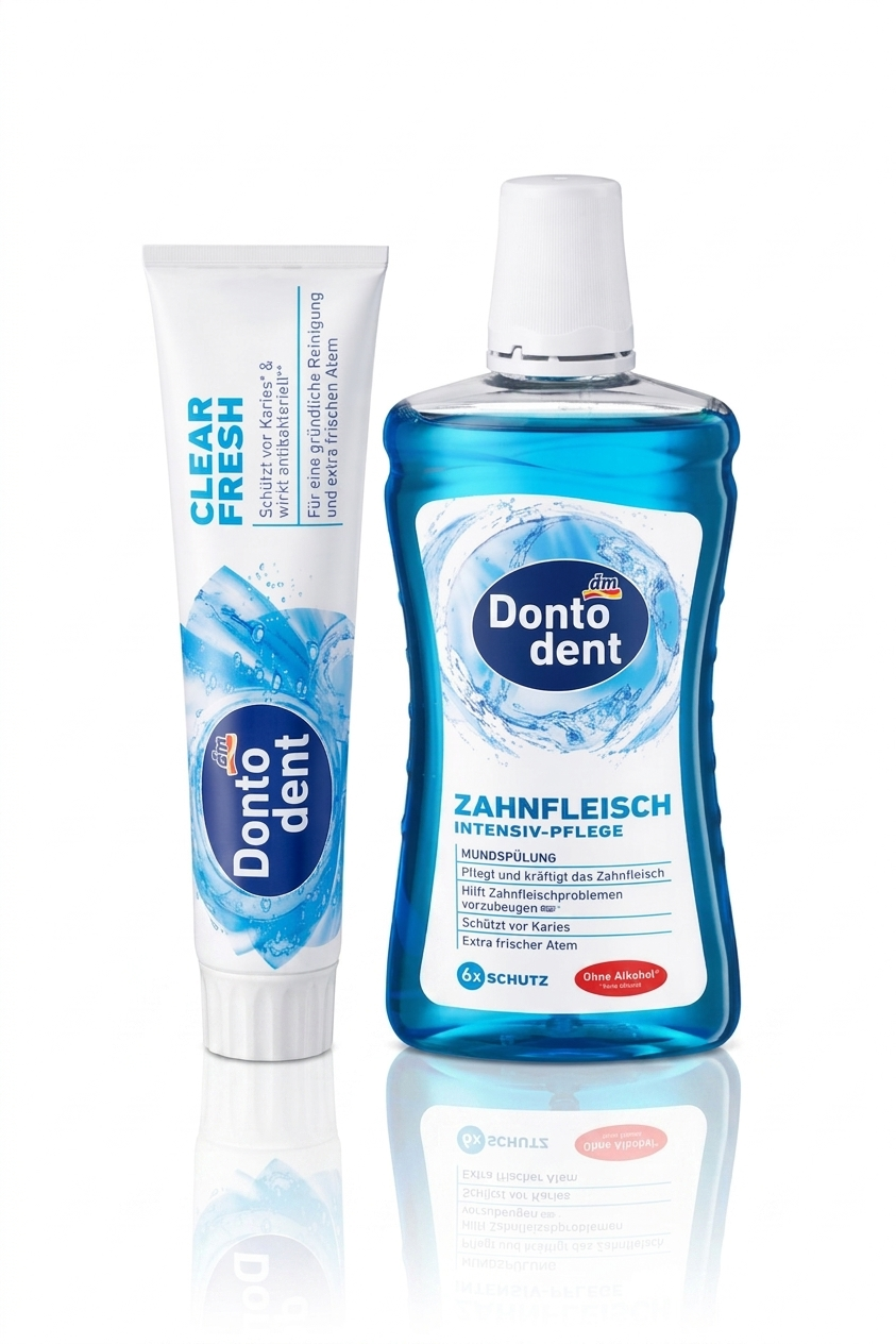 Pack DontoDent Fraîcheur - Dentifrice + Bain Bouche