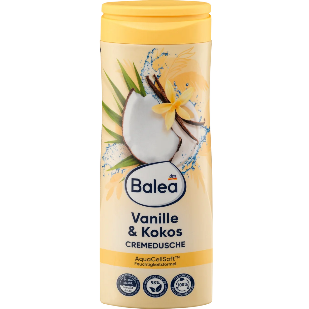 Balea - Crème de douche vanille & noix de coco, 300 ml