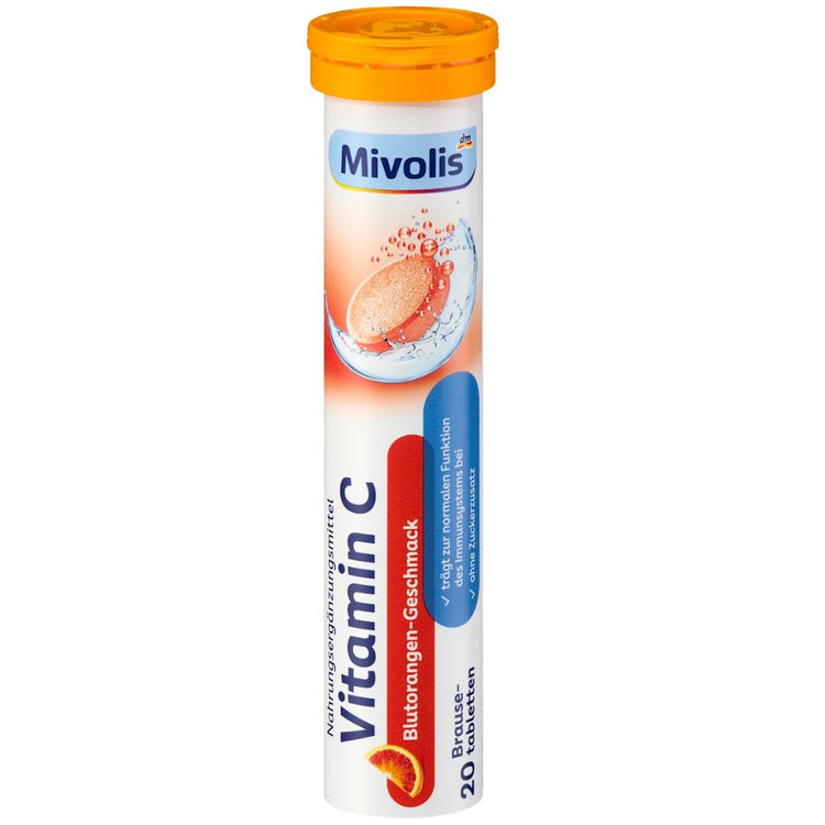 Mivolis - Comprimés effervescents de vitamine C, 20 comprimés, 82 g