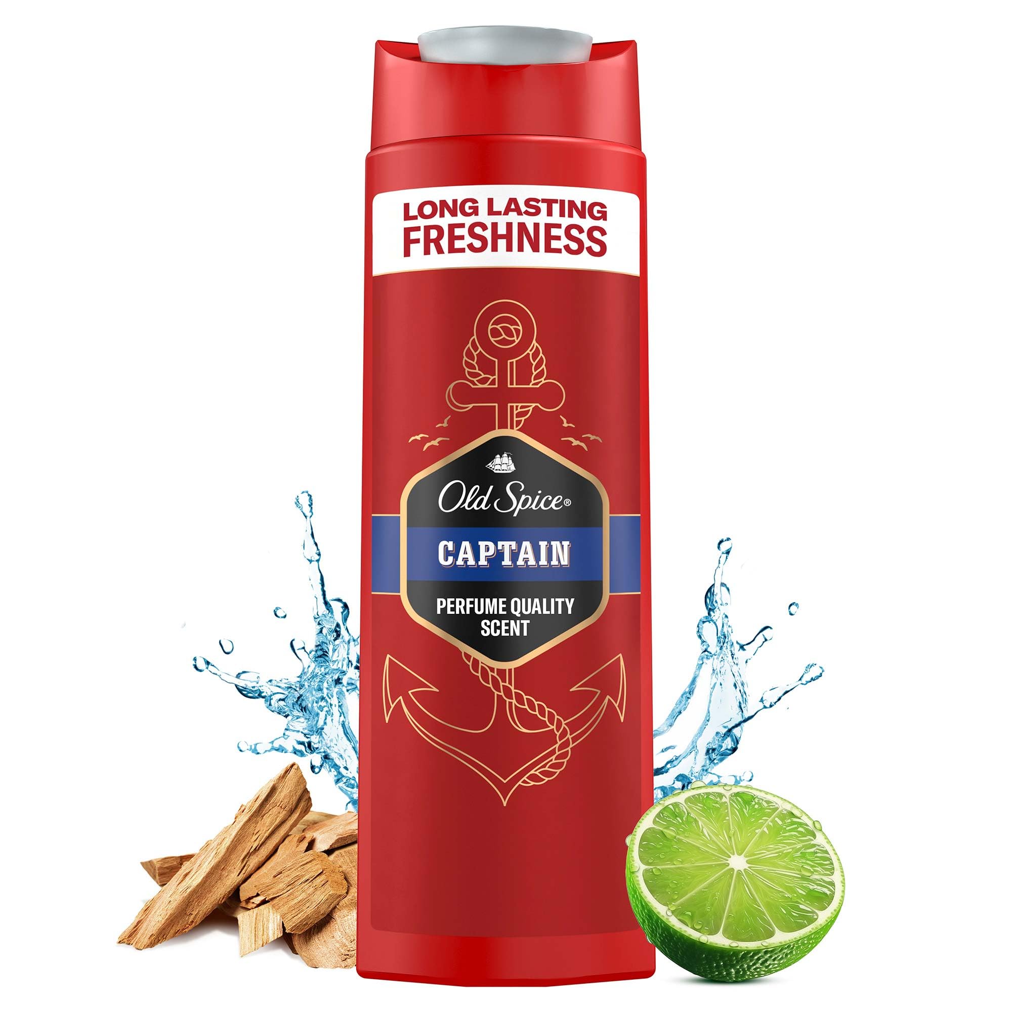Old Spice - Gel douche 3 en 1 Captain, 250 ml