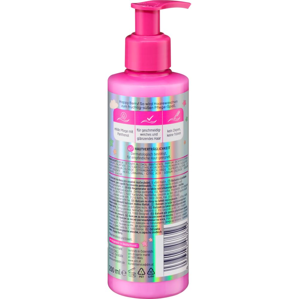 Balea - Après-shampoing Easy-comb Happy Berry, 200 ml