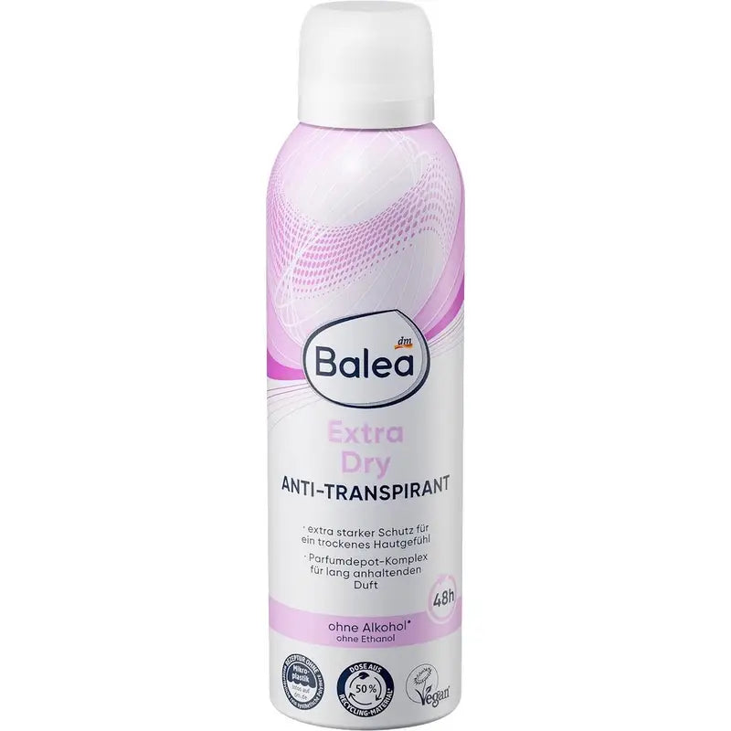 Balea - Déodorant anti-transpirant en spray Extra Sec, 200 ml