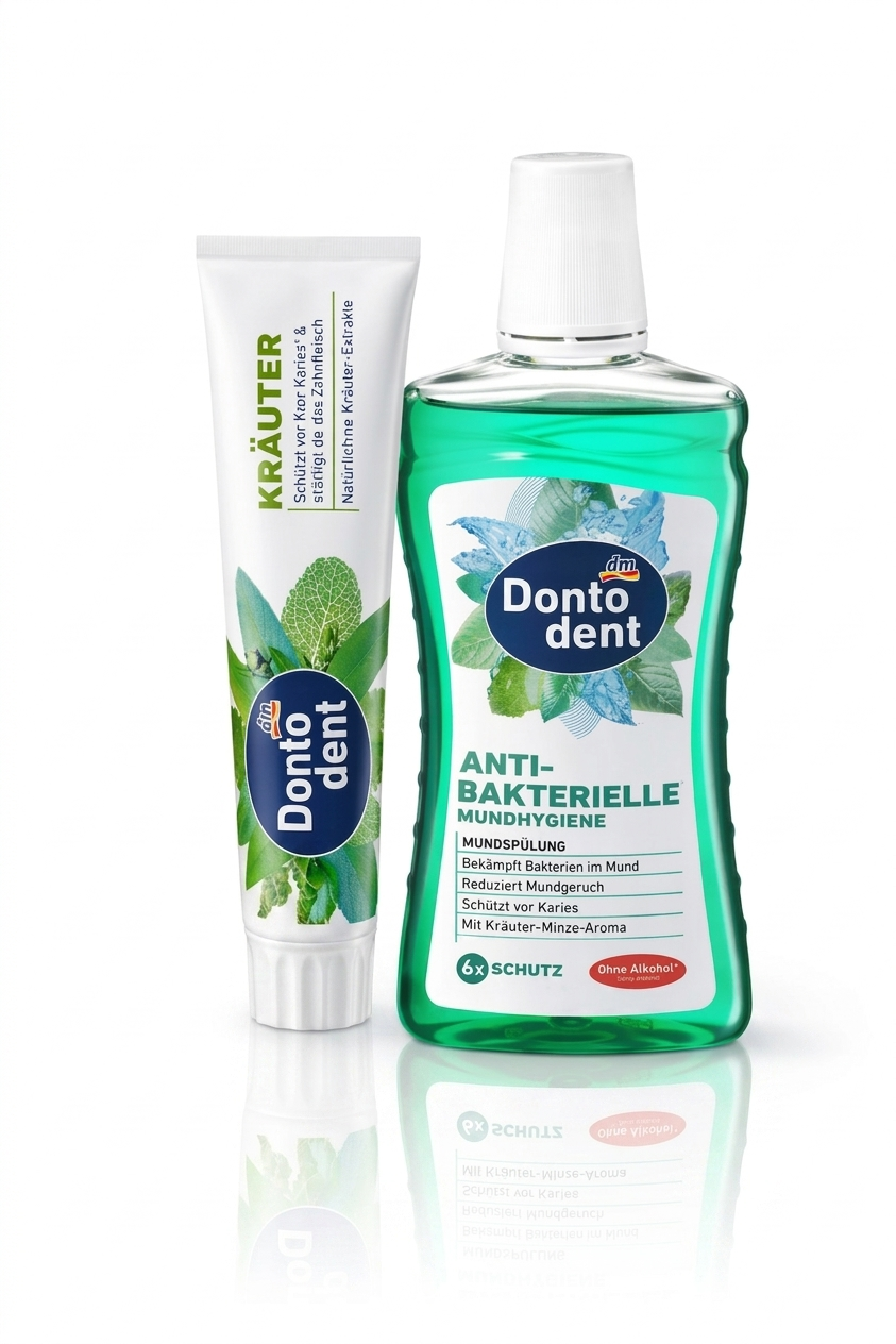 Pack DontoDent aux Herbes - Dentifrice + Bain Bouche