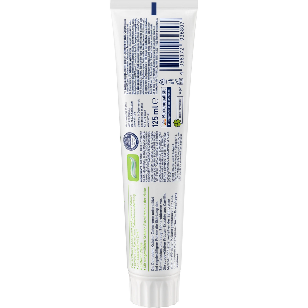 DontoDent - Dentifrice aux herbes, 125 ml