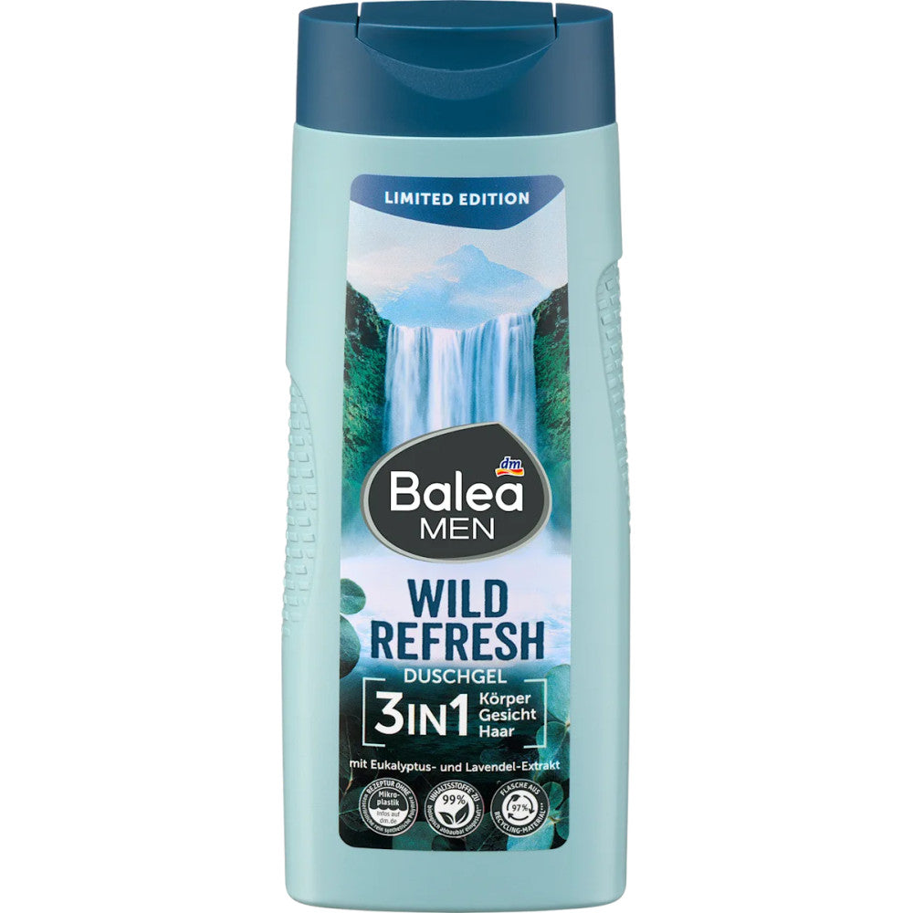Balea Men - Gel douche 3 en 1 Wild Refresh, 300 ml