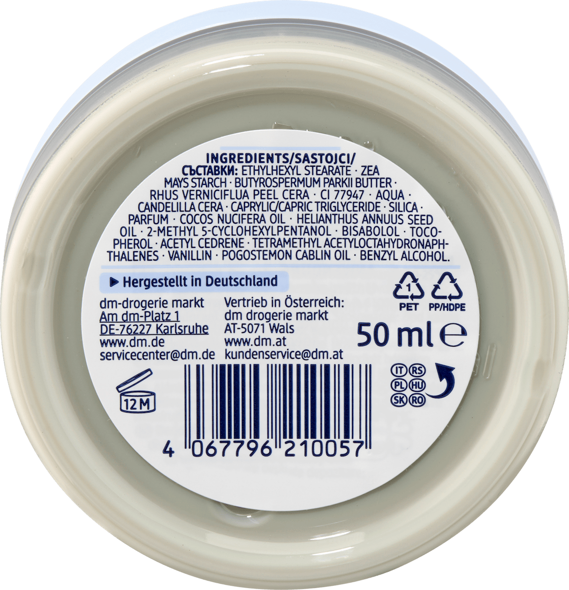 Balea - Crème déodorante pour peaux sensibles, 50 ml