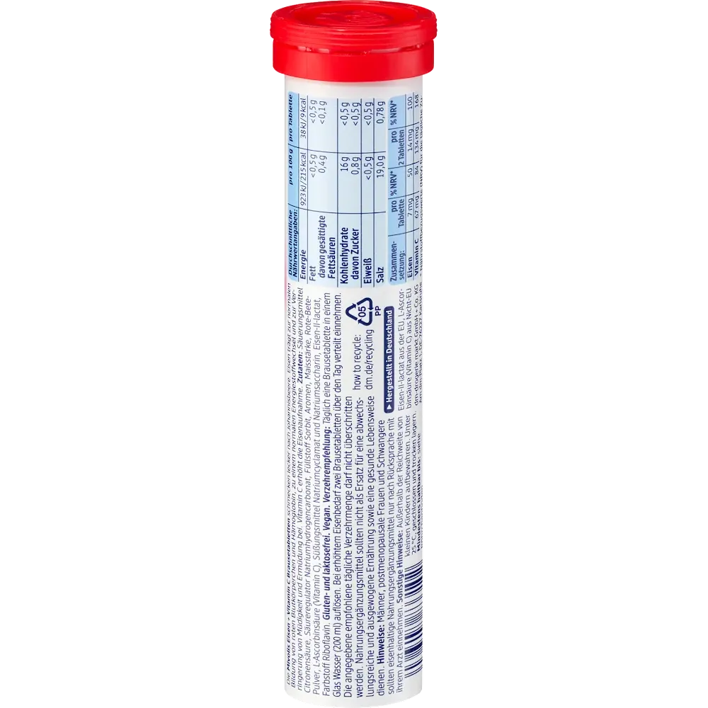 Mivolis - Comprimés effervescents Fer + C, 20 comprimés, 82 g